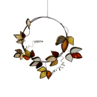 ステンドグラスアイビーリース-2