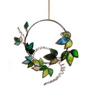 ステンドグラスアイビーリース-1