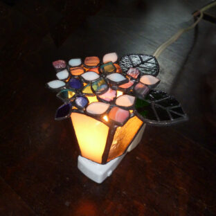 教室作品の紹介/紫陽花のフットライト