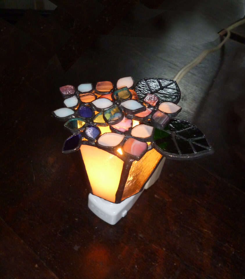 紫陽花のフットライト