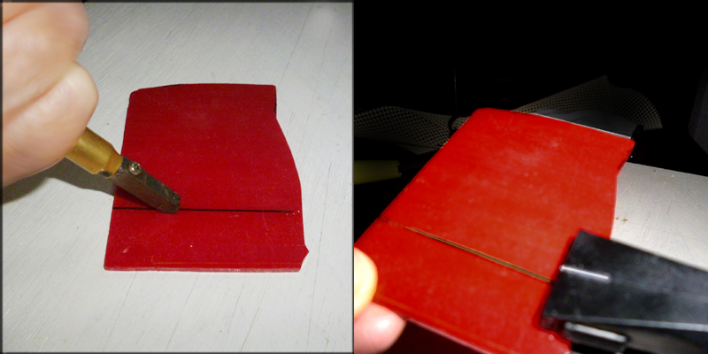 ガラスカッターの切り方