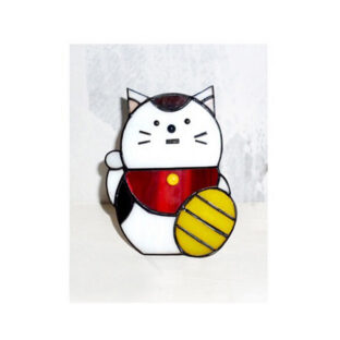 ステンドグラス招き猫