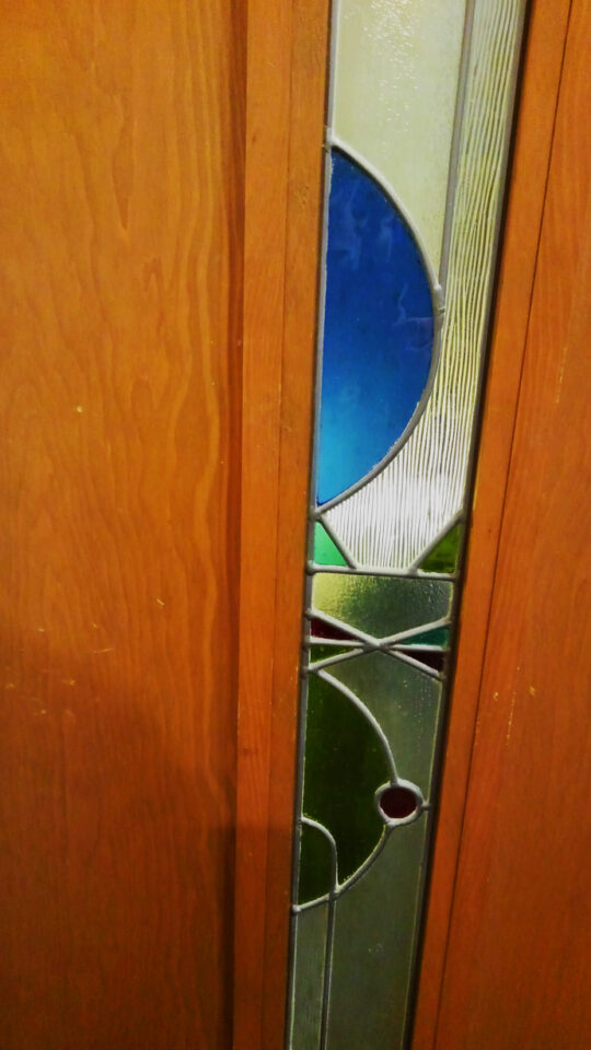 猫の時間店ステンドグラスup