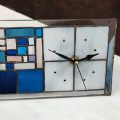 教室作品の紹介/モザイクの置き時計